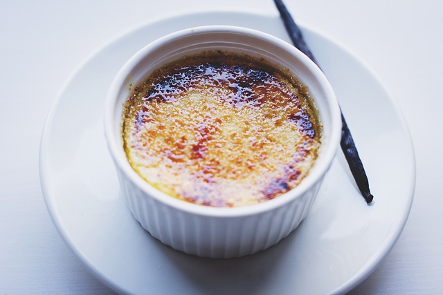 Crème brûlée à la vanille de Madagascar